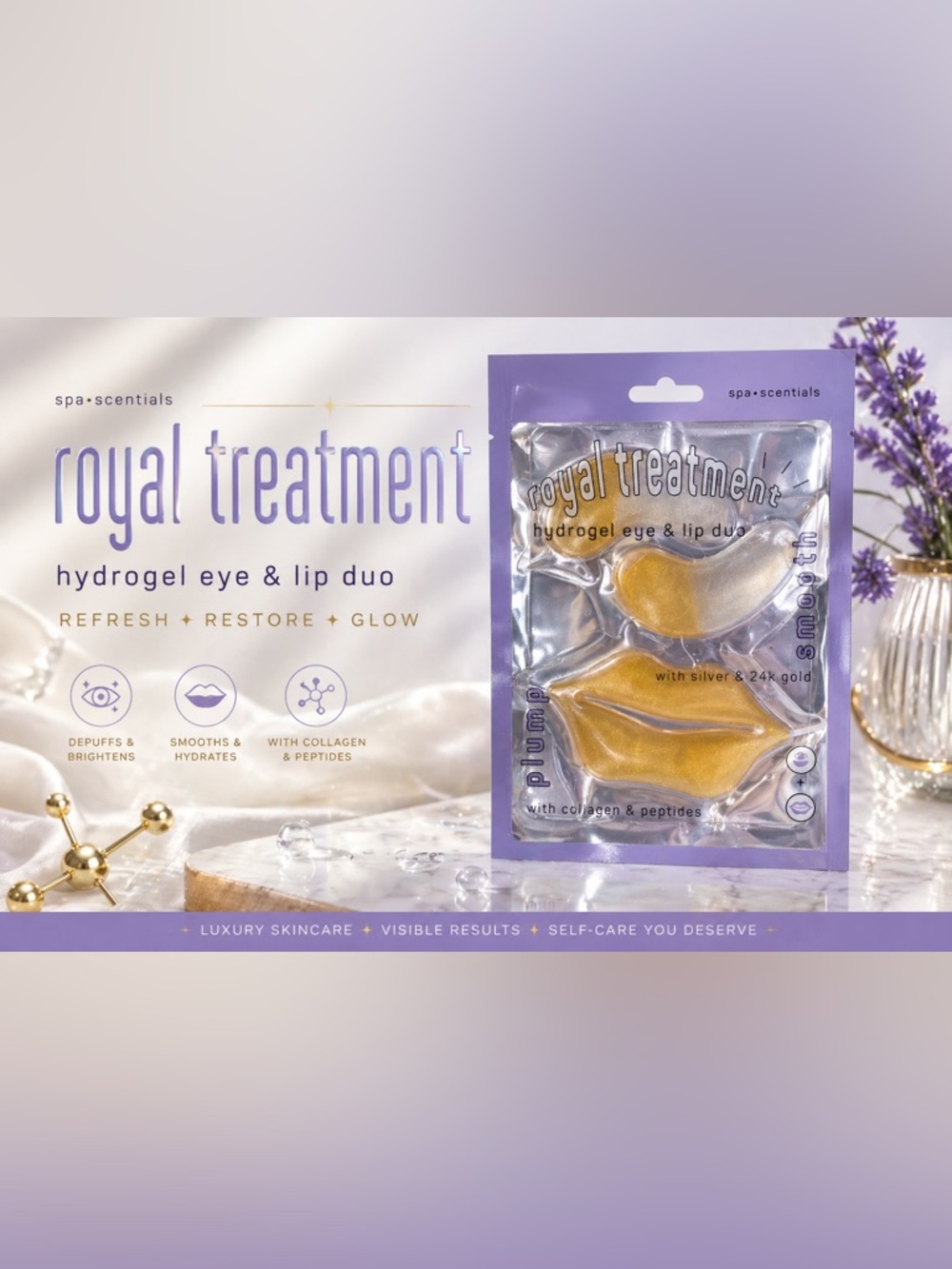 Gold Hydrogel Eye & Lip Duo with Collagen